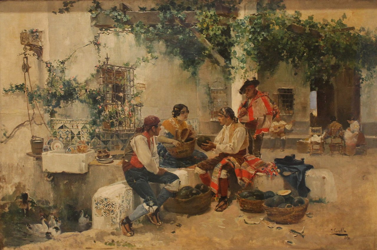 Vendiendo melones (1890), óleo sobre tela. Museo Carmen Thyssen Málaga.